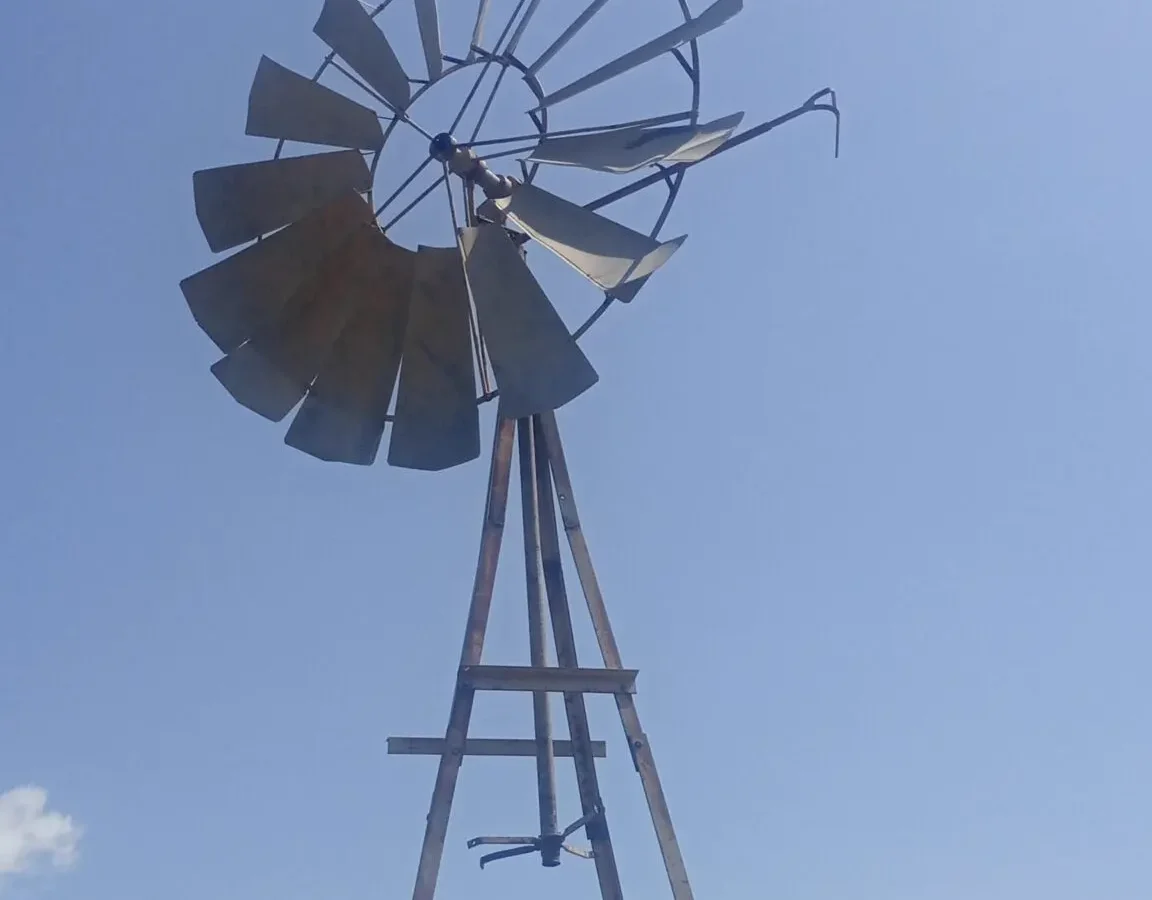 Photo : Éolienne de pompage, Musée de l’Eau.